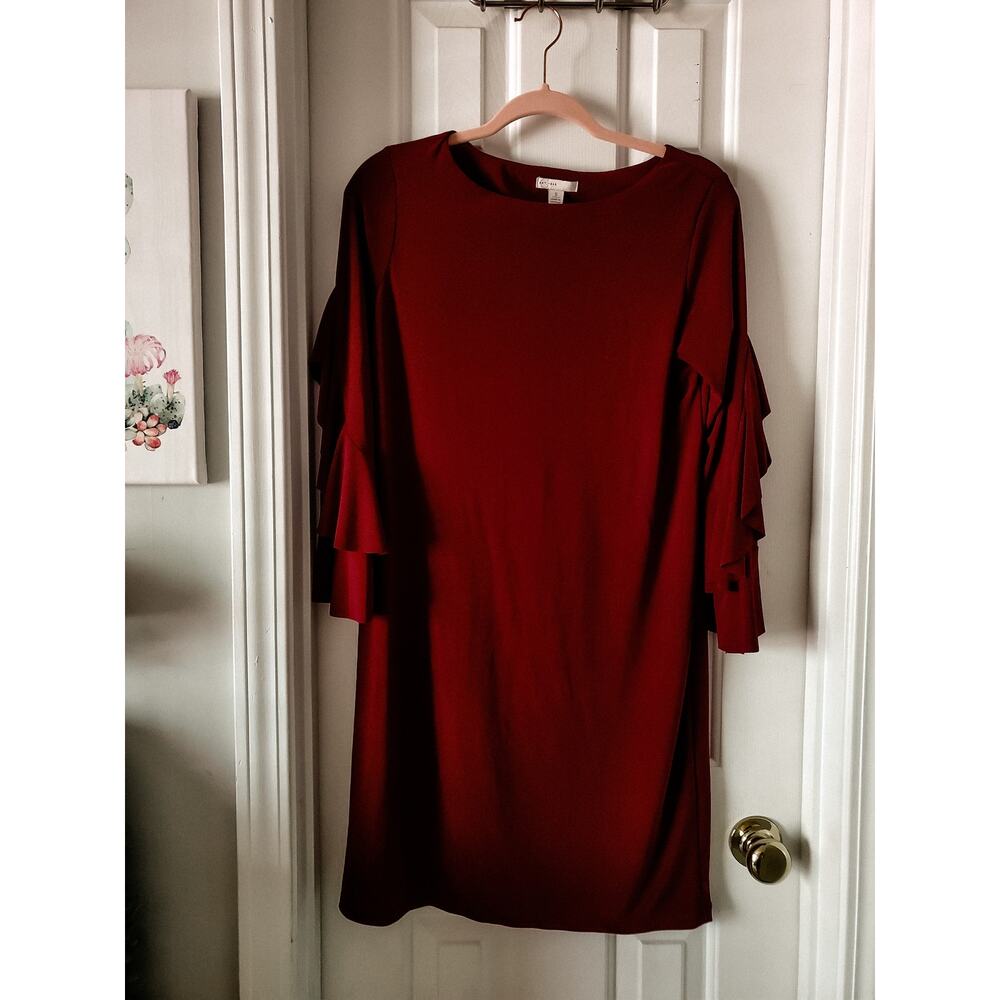 Cato Est 1946 Burgundy Knee Length Dress Size S
